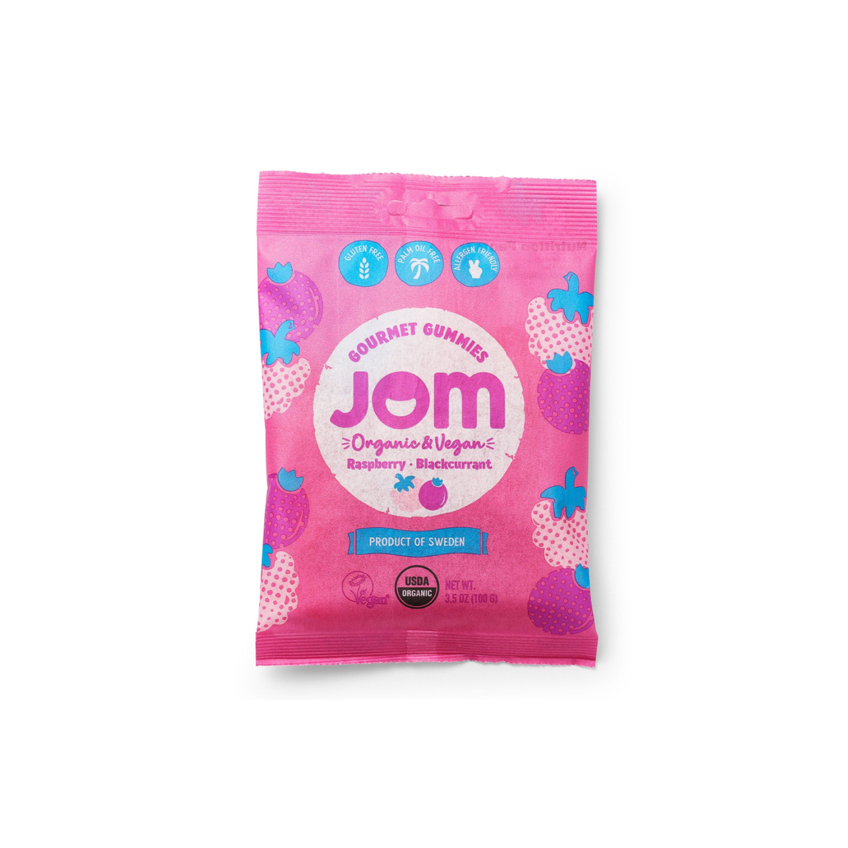 JOM Raspberry & Blackcurrant Gummies 