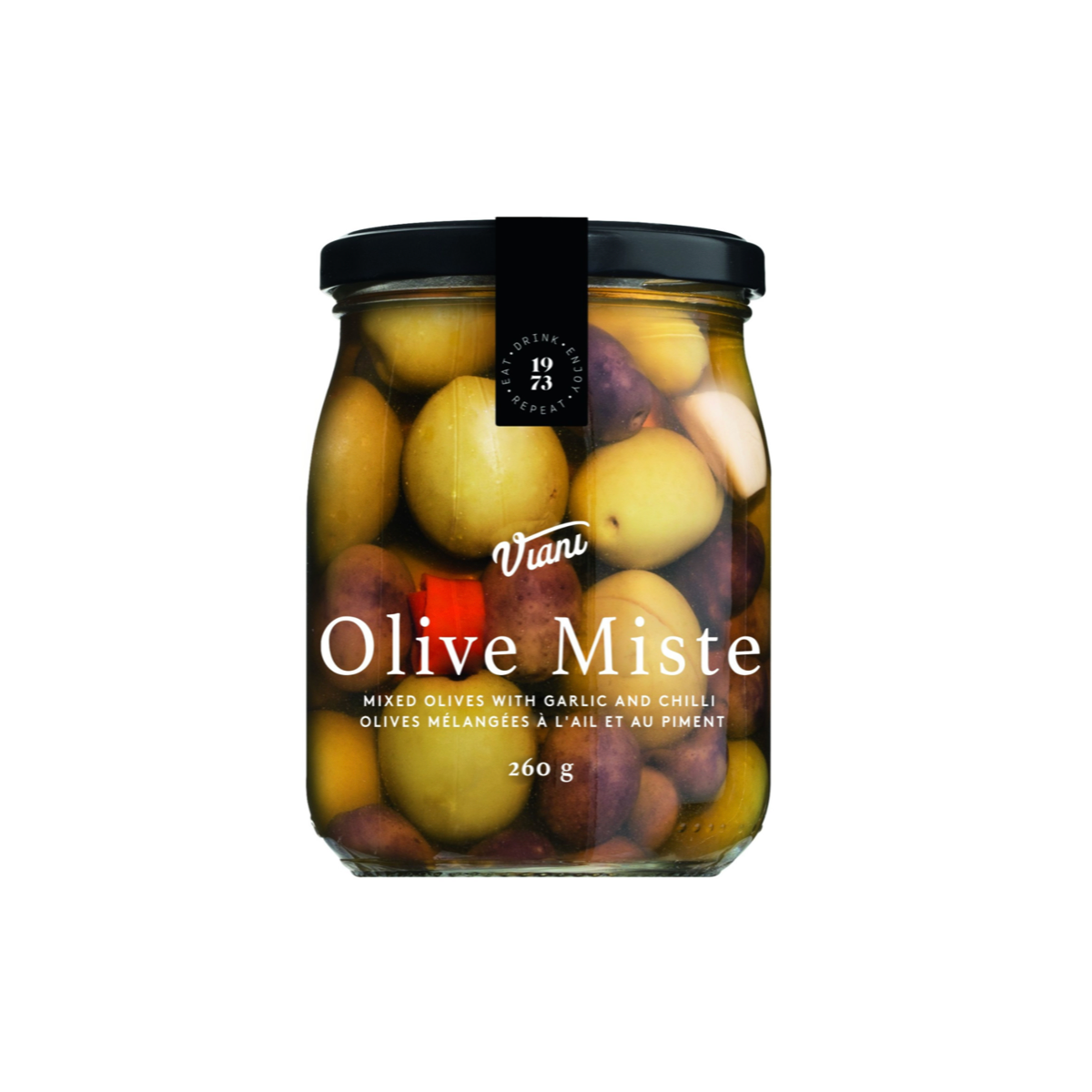 Viani Mixed Olives with Garlic & Chilli
